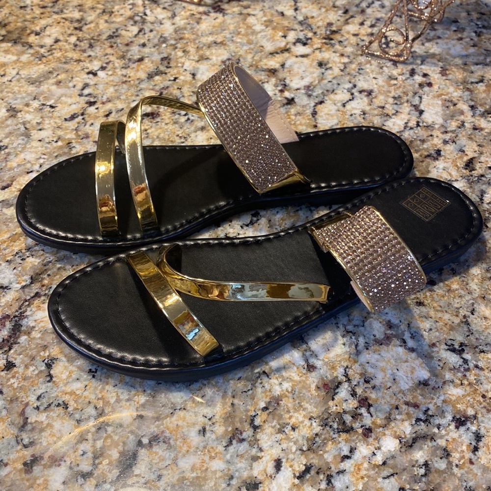 New Flat Bling Sandals